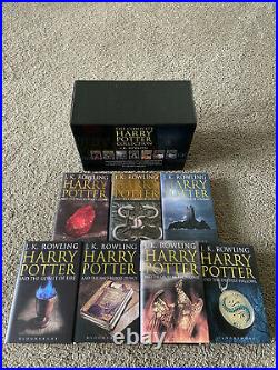 HARRY POTTER Rowling Bloomsbury 1st Edition UK Adult Hardcover 7 Book Box Set