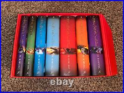 HARRY POTTER SPECIAL ED GIFT COMPLETE BOX of 7 SET BRITISH HC BLOOMSBURY