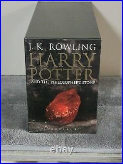 Harry Potter 1-7 Complete Hardcover Box Set Adult UK Cover Bloomsbury