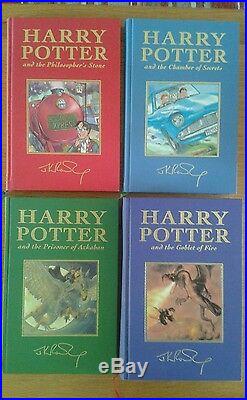 Harry Potter 4 Box Set Classic Edition Hardbacks Gilt Edges Bloomsbury RARE
