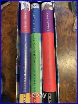 Harry Potter And The Philosopher's Stone 1st Edition 1st Print Boxset RARE TS HB