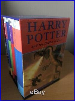 Harry Potter Books 1-4 HARDBACK Book Box Bloomsbury Collection Set PRISTINE