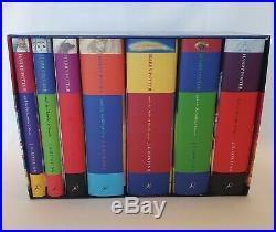 Harry Potter Books CHILDRENS EDITION 1 7 Hardcover Boxed Set RARE LOGO