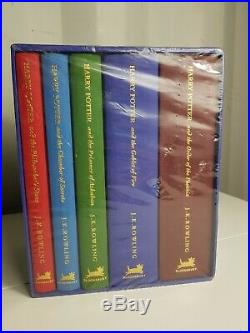 Harry Potter Box Set Books 1-5 HardBack Collectors Edition J K Rowling Deluxe