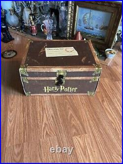 Harry Potter Boxed Set Hardcover Books 1-7 in Trunk Chest Limited Edition w Note