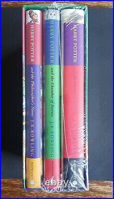 Harry Potter Boxed Set Raincoast 1999 Set of 3 Hardcover books SEALED