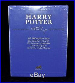 Harry Potter Deluxe Hardback Book Box Set 1-5 Collectors Edition Uk J K Rowling