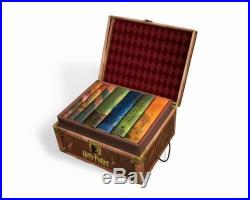 Harry Potter Hard Cover Boxed Set Books 1-7 in Deliver to Hogwarts Trunk Box