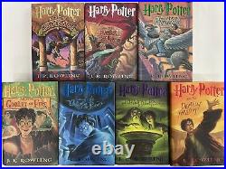 Harry Potter Hard Cover Boxed Set Books #1 -7 in chest See Pictures