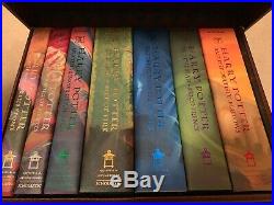 Harry Potter Hard Cover Trunk Box Set Books 1-7 1 2 3 4 5 6 7 GREAT SHAPE RARE