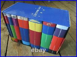 Harry Potter Hardback Set 1-7 With Cover Box 2 First Edition Books
