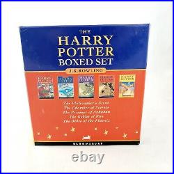Harry Potter Hardcover Box Set 1-5 Bloomsbury Order of the Phoenix First Ed