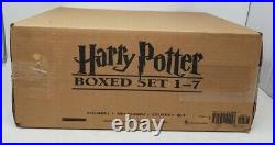 Harry Potter Hardcover Box Set in Special Display Trunk Books 1 7 NEW & SEALED