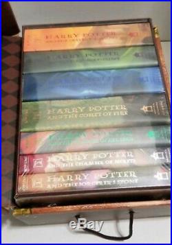 Harry Potter Hardcover Box Set in Trunk Volume 1-7 BRAND NEW SEALED RARE HTF
