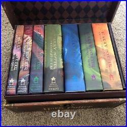 Harry Potter Hardcover Boxed Set Books 1-7 With Chest & Stickers