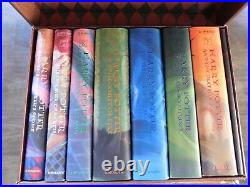 Harry Potter Hardcover Boxed Trunk Chest Set Books 1-7 by J. K. Rowling Like New