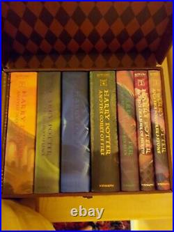 Harry Potter Hardcover Boxed Trunk Set Books 1 7, Excellent Condition