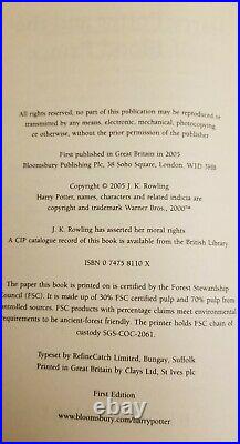 Harry Potter Hardcover UK Adult Edition Bloomsbury Full Box Set (7 Books) UNREAD
