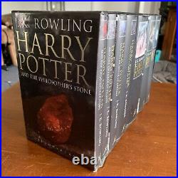 Harry Potter Hardcover UK Adult Edition Bloomsbury Full Box Set Book 1-7 (Rare)