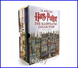 Harry Potter The Illustrated Collection (Books 1-3) Box Set Hardcovers