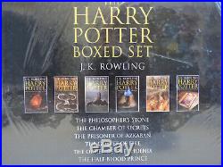 Harry Potter UK Editions Bloomsbury Boxed Set Hardcover Volumes 1-6