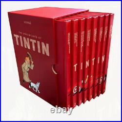 Herge Collection 8 Books Box Set Complete Adventures of Tintin Hardback NEW Pack