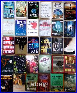 Huge 30 Book Resale Lot Mixed Fiction Novel Bulk Set All Hardcover VG Condition