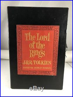 JRR Tolkien The Lord of the Rings 3 Book Box Set with Maps 2nd Ed HC