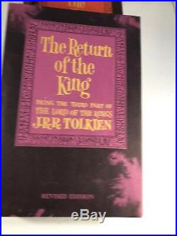 JRR Tolkien The Lord of the Rings 3 Book Box Set with Maps 2nd Ed HC
