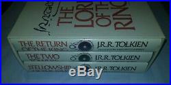 JRR Tolkien The Lord of the Rings Trilogy 1 3 Box Set 1965 Revised HC Maps