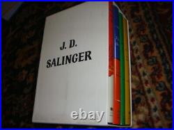 J. D. SALINGER Boxed set 4 HC with DJ Slipcase CATCHER in the Rye Franny and Zooey