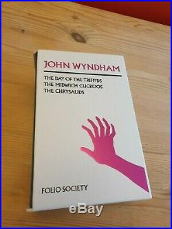 John Wyndham Trilogy Folio Society Box Set Day of the Triifids Chrysalids