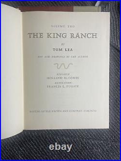 King Ranch by Tom Lea 1957 First Ed Two Vol Box Set vol 1 Signed