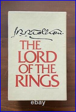 LORD OF THE RINGS Revised Second 2nd Edition Box Set HB/DJ JRR Tolkien