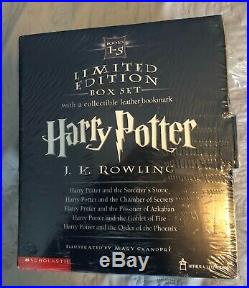 Limited Edition Harry Potter Box set 1-5 OrderPhoenix Hardback Leather Bookmark