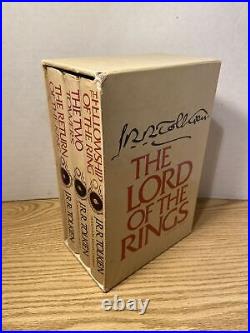 Lord Of The Rings Boxed Set Books Tolkien 2nd revised edition 1965 Free Shipping