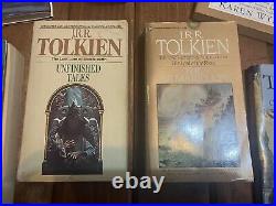Lord Of The Rings J. R. R. Tolkien Box Set Lot of 10 Books, Atlas, Illustrations