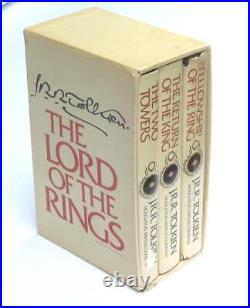 Lord Of The Rings Jrr Tolken Hardcover With Dj Box Set 1978 Houghton With Maps