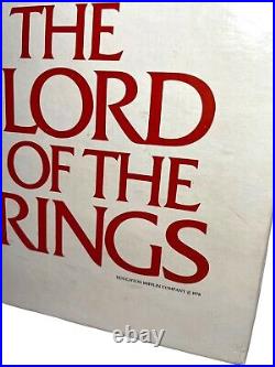 Lord Of The Rings Jrr Tolkien Hardcover With Dj Box Set 1978 Houghton With Maps