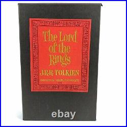 Lord Of The Rings Trilogy Tolkien 1965 Box Set With Maps 2nd Edition NF