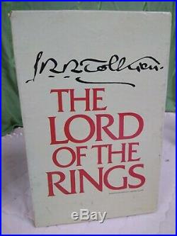 Lord of the Rings 1965 2nd Edition Revised Hardcover Book Box Set Tolkien