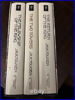 Lord of the Rings 1-3 Trilogy Book Box Set JRR Tolkein Hardcover
