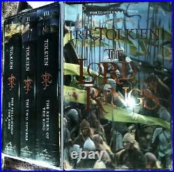 Lord of the Rings 3 box set Fellowship of Ring Two Towers, Return of the King