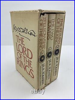Lord of the Rings Tolkien Box Set 1978 2nd Edition 3 Hardcover Books withMaps RARE