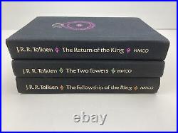Lord of the Rings Tolkien Box Set 1978 2nd Edition 3 Hardcover Books withMaps RARE
