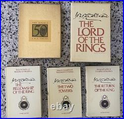 Lord of the Rings Tolkien Box Set 1978 2nd Edition Hardcovers with Map