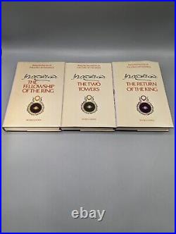 Lord of the Rings Tolkien Trilogy Box Set 1978 2nd Edition 3 Hardcovers With Map