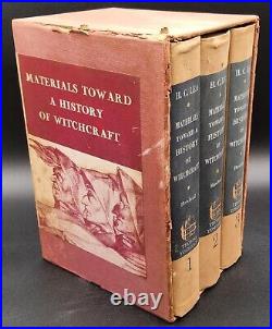 Materials Toward A History in Witchcraft 3 Vol Book Boxed Set Lea / Howland