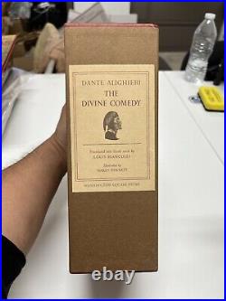 NEAR MINT 1966 Dante Alighieri The Divine Comedy 3 Book Box Set with Wax Cover