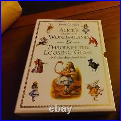 NEW 1995 Box Set of Alice in Wonderland and Through the Looking Glass FREE SHIP